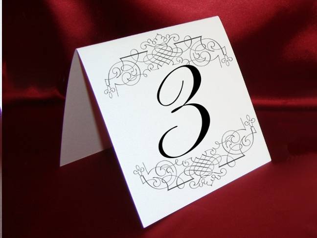 Свадебные карточки и номера на столы своими руками (много шаблонов)