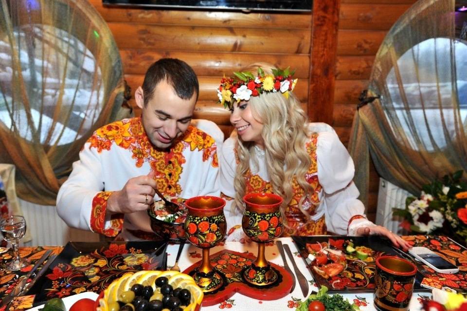 Свадьба в русском стиле: оформление торжества