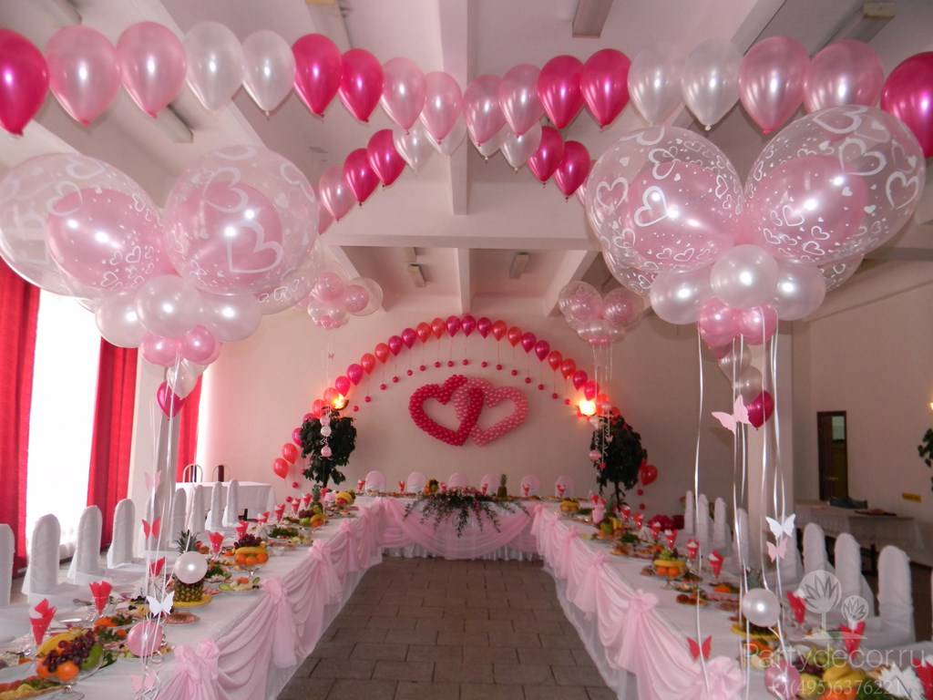 Оформление свадьбы воздушными шарами