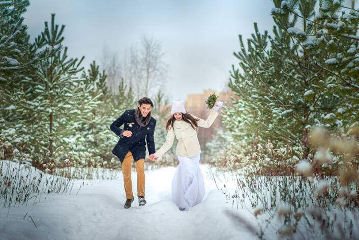 19 необычных идей для зимней свадебной фотосессии | мы делаем праздник лучше!