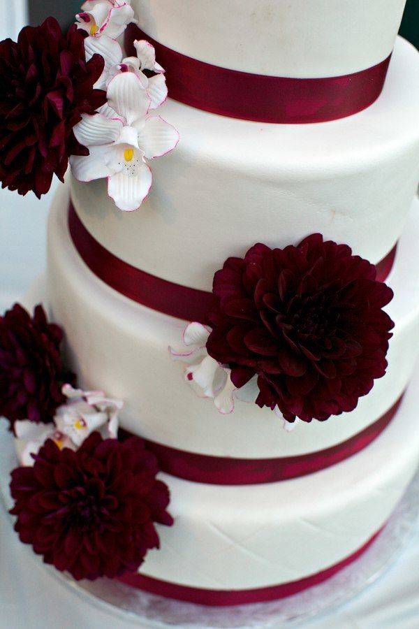 Свадебные торты бордовый роза фото — 24 идей 2021 года на невеста.info
