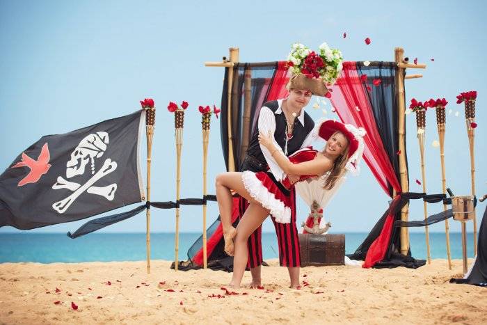 Свадьба в стиле пиратов карибского моря: советы, идеи и фото