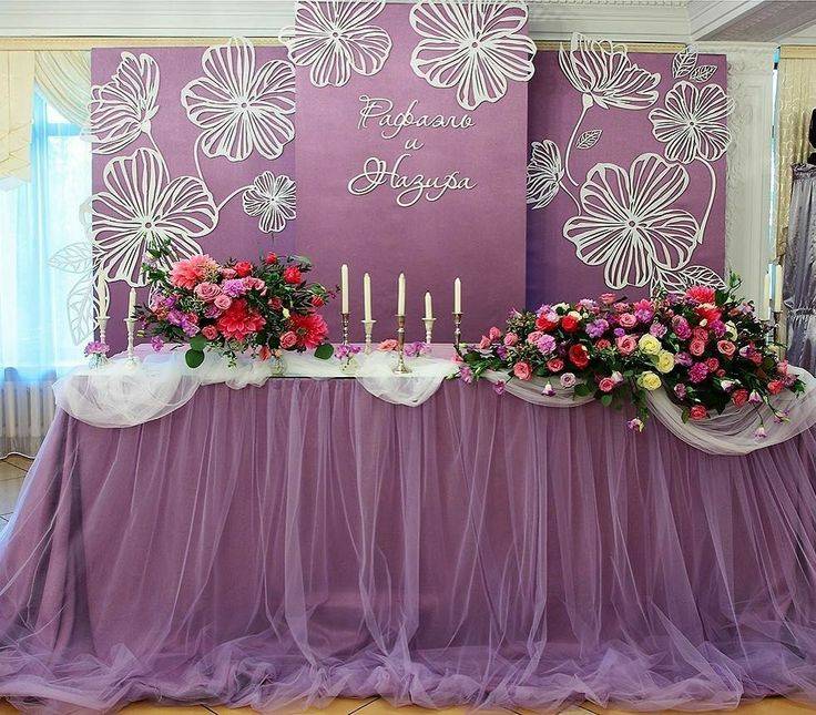 Свадьба в фиолетовом цвете - оформление и проведение