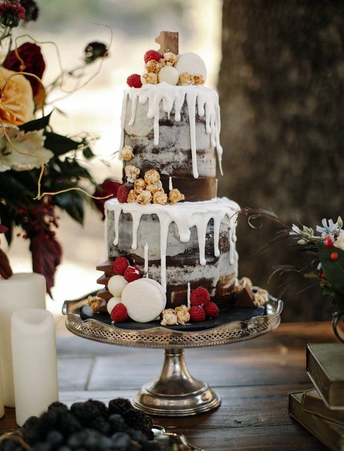 Зимние свадебные торты