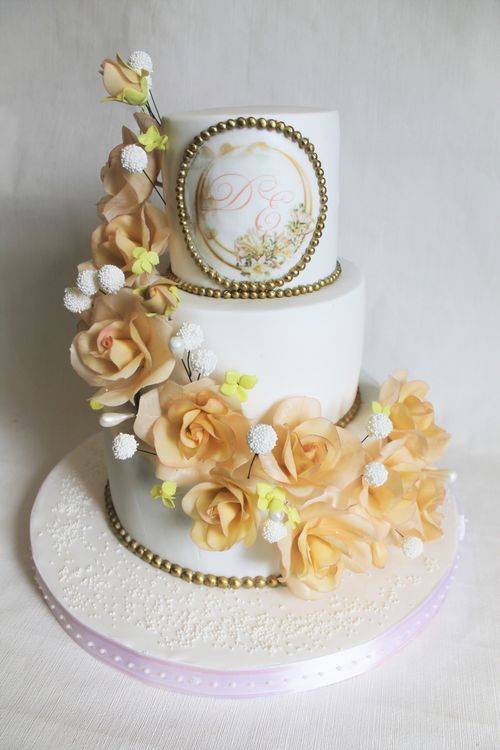 Самые красивые свадебные торты: 50 фото, идеи