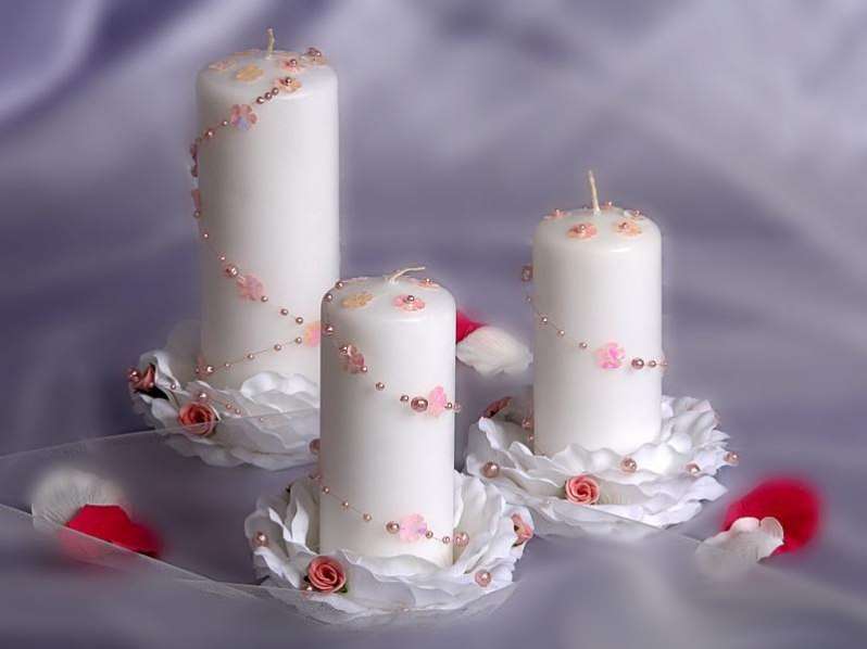 Как сделать свадебные свечи своими руками: советы, пошагово