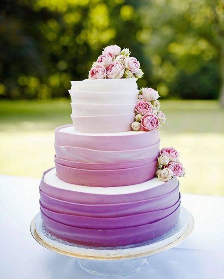 Свадебные торты крем фиолетовый фото — 12 идей 2021 года на невеста.info
