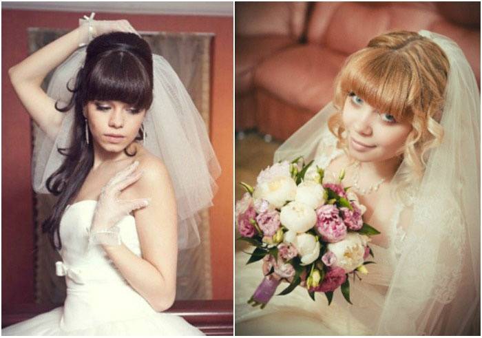 Прически с фатой на свадьбу: 100 красивых и стильных фото