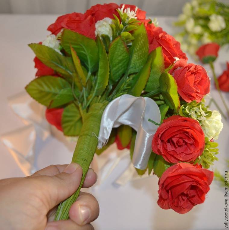 Творчество без границ – букет невесты из искусственных цветов своими руками