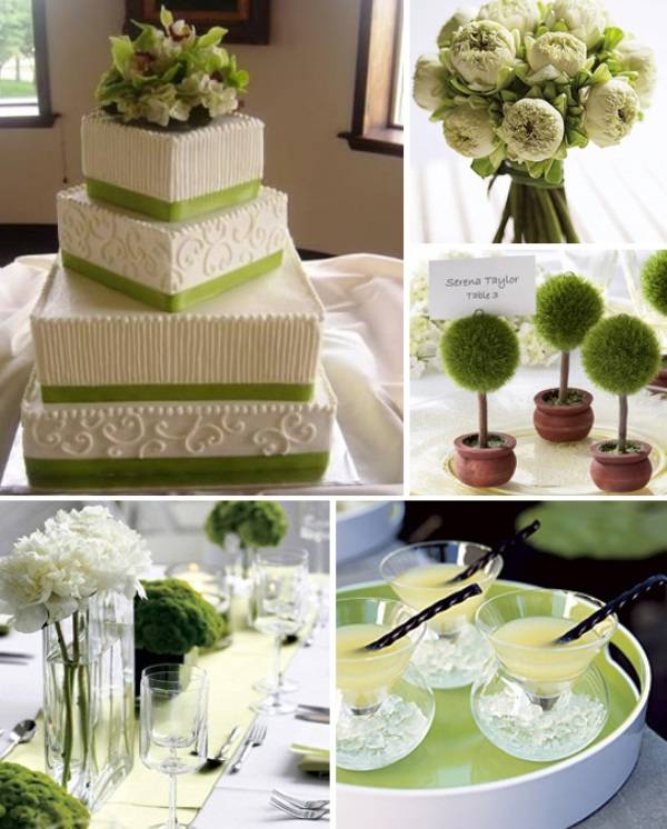 Свежая и гармоничная свадьба в зеленом цвете: рассматриваем главное