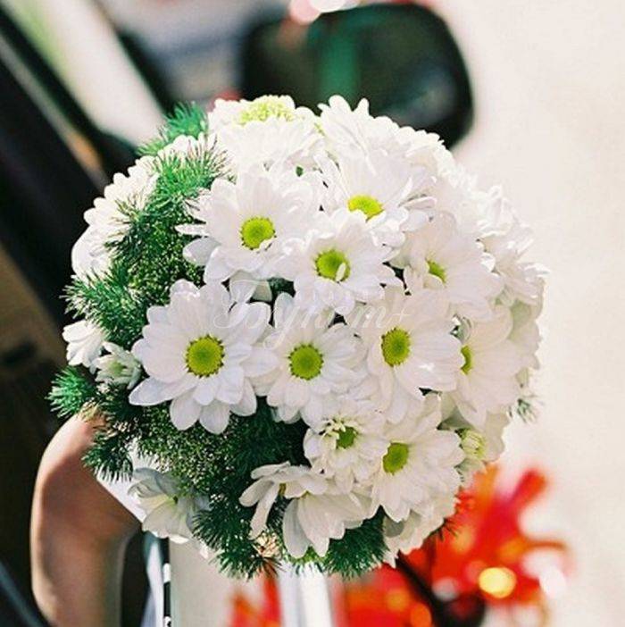 Как сделать свадебный букет из хризантем своими руками