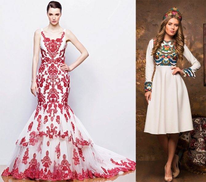 Как выбрать свадебное платье в русском народном стиле – идеи