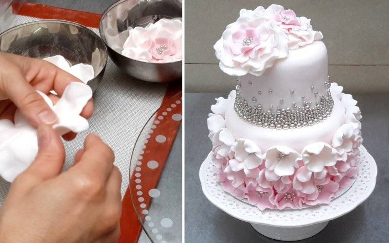 Как сделать свадебный торт своими руками в домашних условиях?