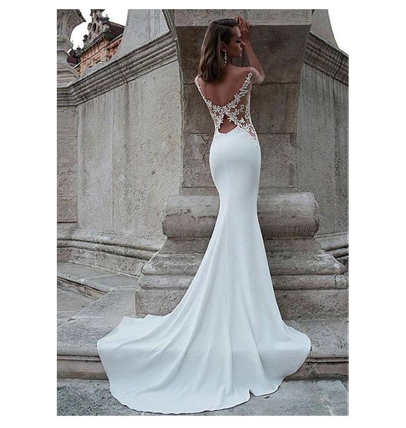 Свадебное платье с открытой спиной: фото, как выбрать открытое свадебное платье