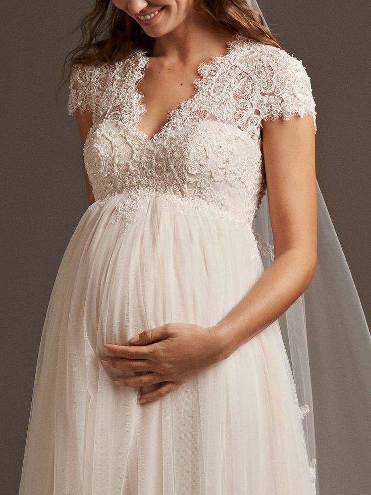 Свадебные платья для беременных (80 фото)