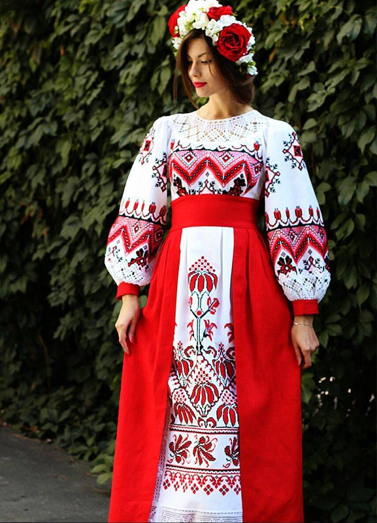 Свадебные платья в украинском стиле, модный образ невесты