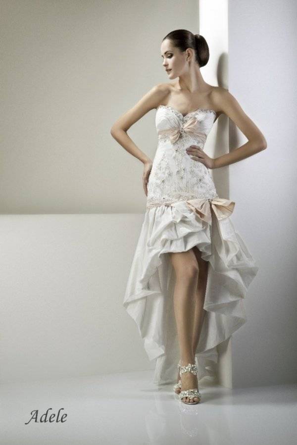 Свадебное платье-трансформер - с отстегивающейся юбкой, фото