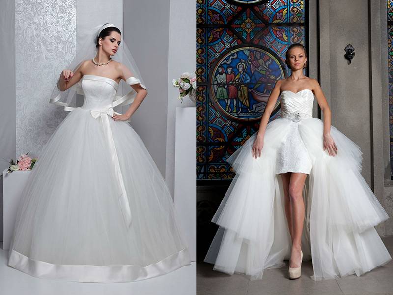 Свадебные платья для невысоких девушек - какие фасоны и модели подходят, фото