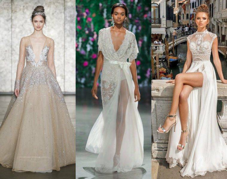 Летнее свадебное платье — модные и стильные фасоны