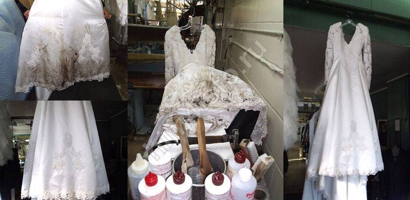 Как постирать и почистить свадебное платье в домашних условиях