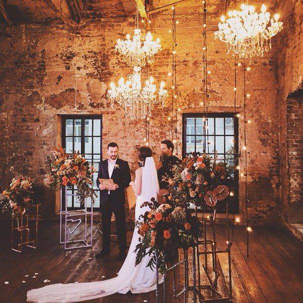 Свадьба в стиле лофт: банкетный зал, декор, детали праздника
