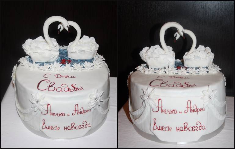 Надпись на свадебном торте: оригинальные с фото