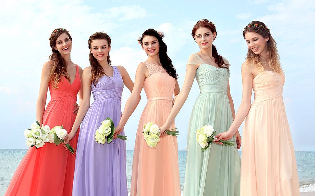 Подходящие модели платьев для свидетельницы на свадьбу, критерии выбора