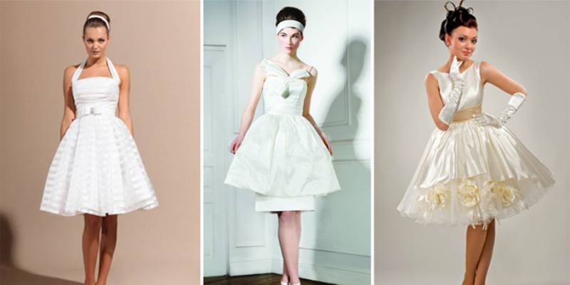 Свадебные платья в стилях 20-х – 70-х годов
