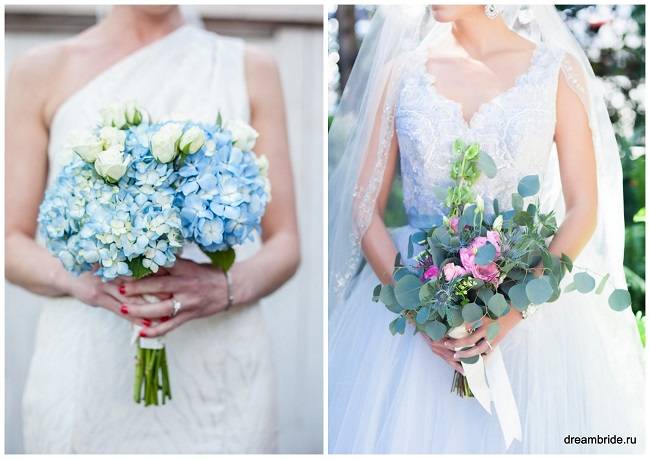 Оформление свадьбы в голубом цвете
