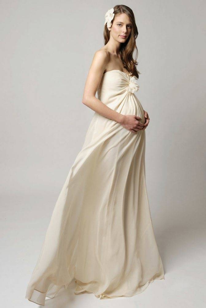 Как выбрать платье для беременной на свадьбу