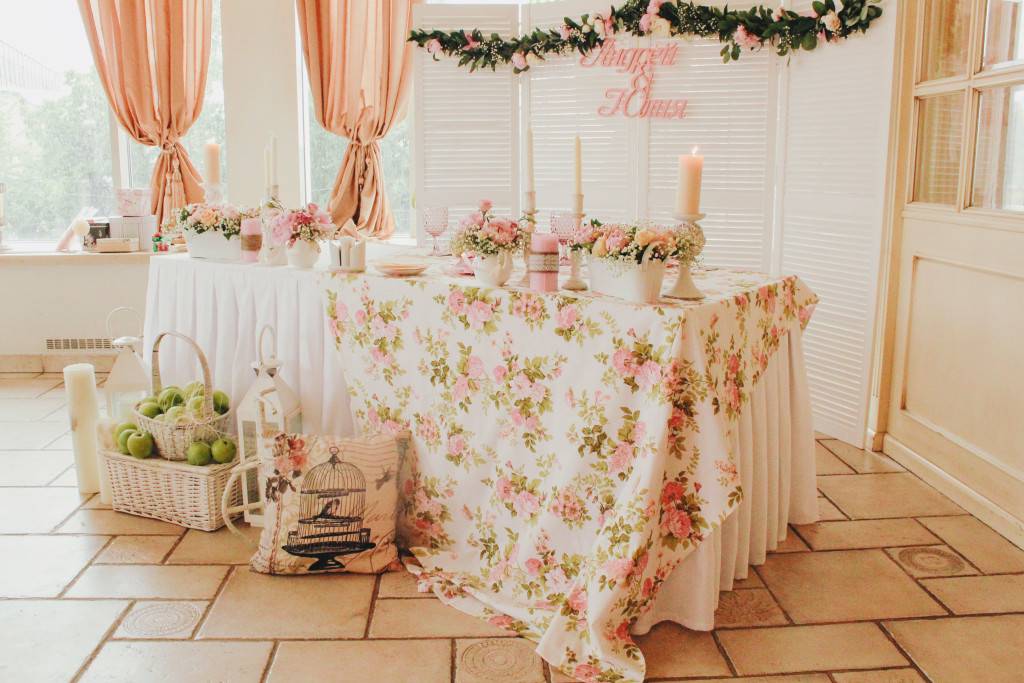 Оформление зала для свадьба шебби-шик – идеи декора