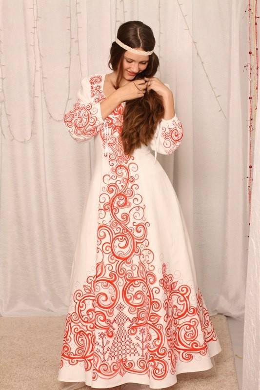 Ценность славянских традиций: как выбрать свадебное платье в русском стиле – фото, образы, рекомендации