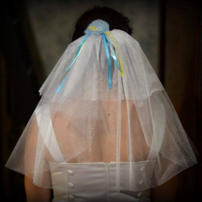 Как сшить фату своими руками из фатина на свадьбу для невесты самой