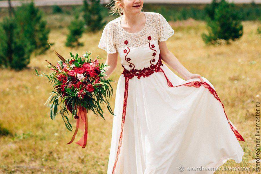 Платье в русском стиле: актуальные модели, палитра + фото
