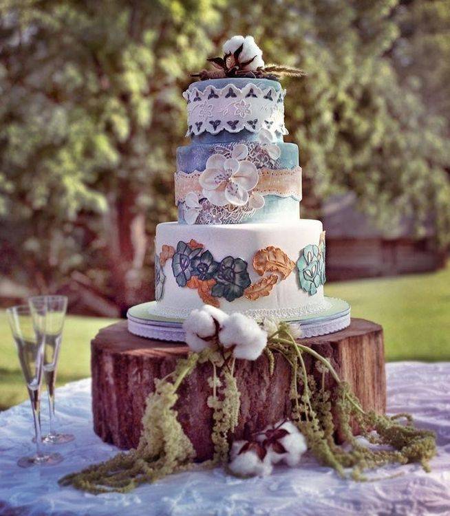ᐉ свадебный торт в стиле прованс - оформление - svadebniy-mir.su