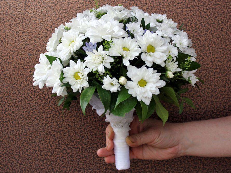 Как сделать свадебный букет из хризантем своими руками