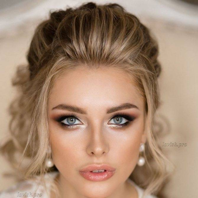 Свадебный макияж для серых глаз — мастер-класс