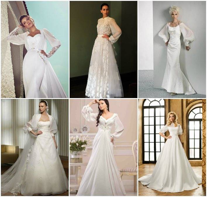Новинки свадебных платьев с рукавами 2018 года