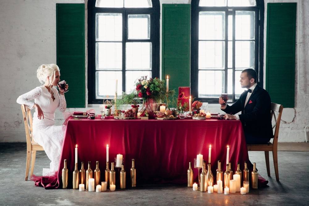 Свадьба в цвете марсала 2021 – роскошь и благородство, фото - модный журнал